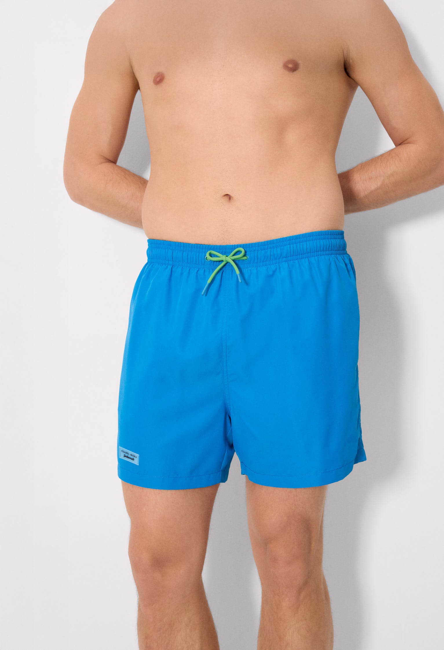 Sockarrats basic blue mid-length swimsuit