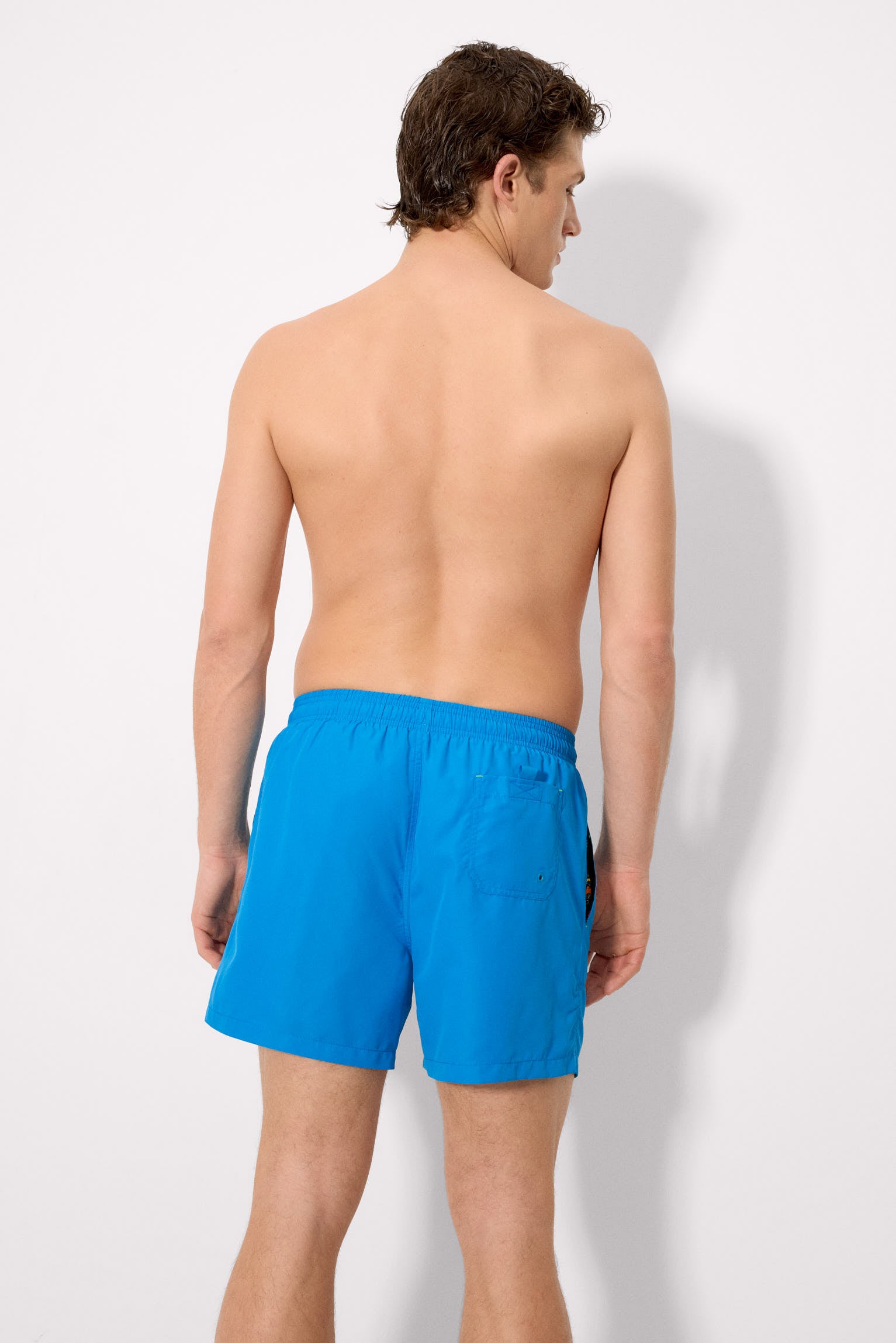 Sockarrats basic blue mid-length swimsuit