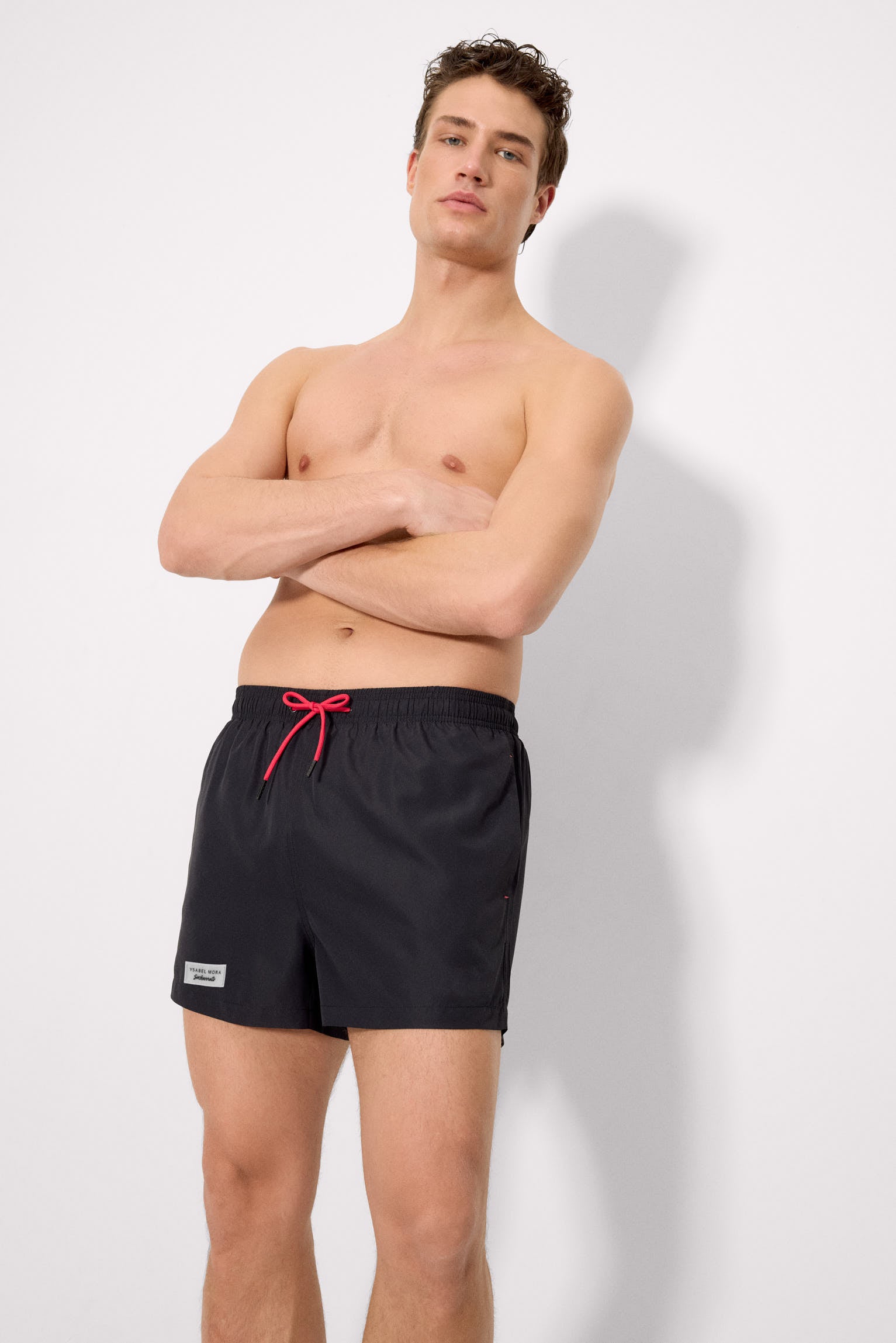 Sockarrats basic black swim trunks