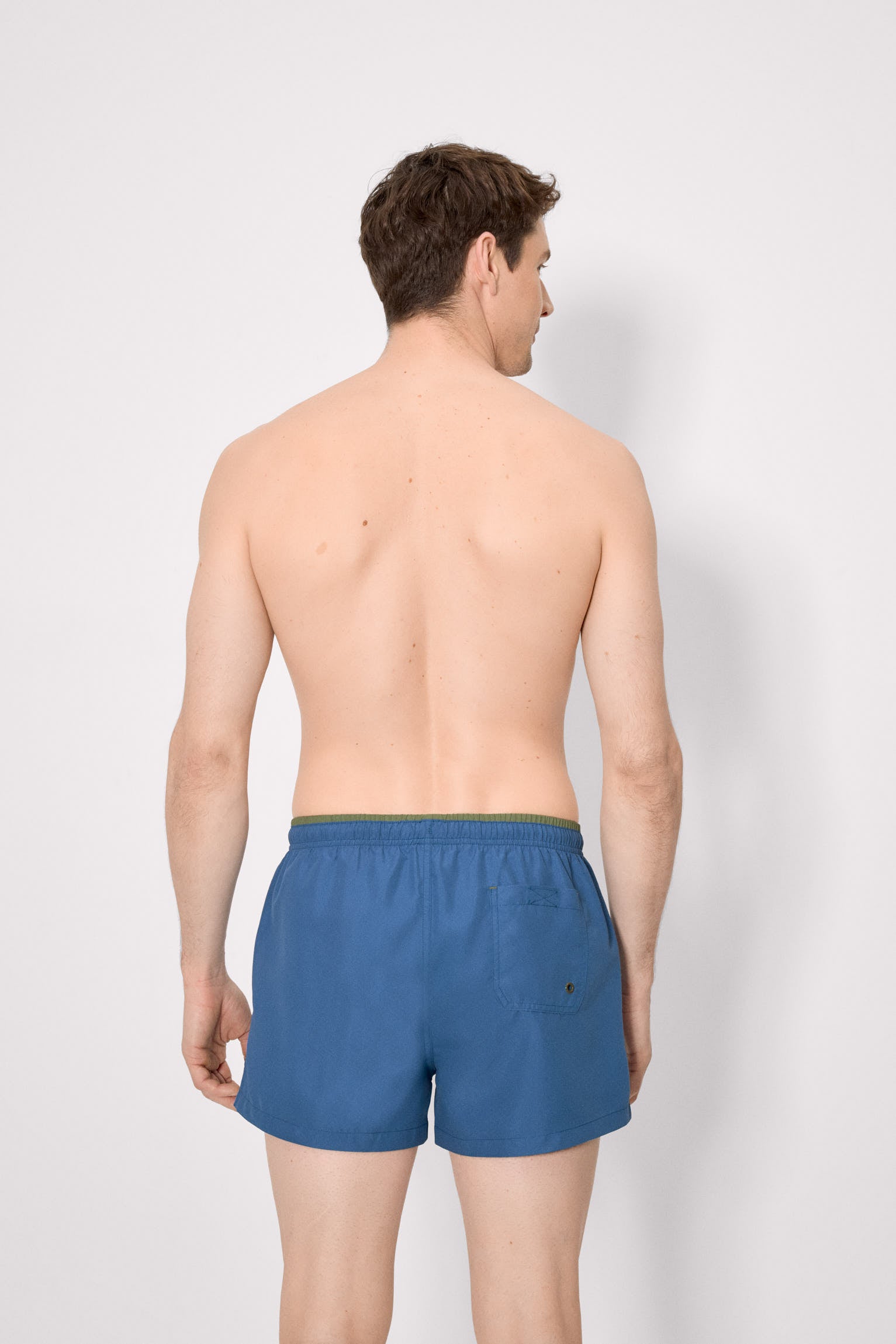 Basic blue swim trunks