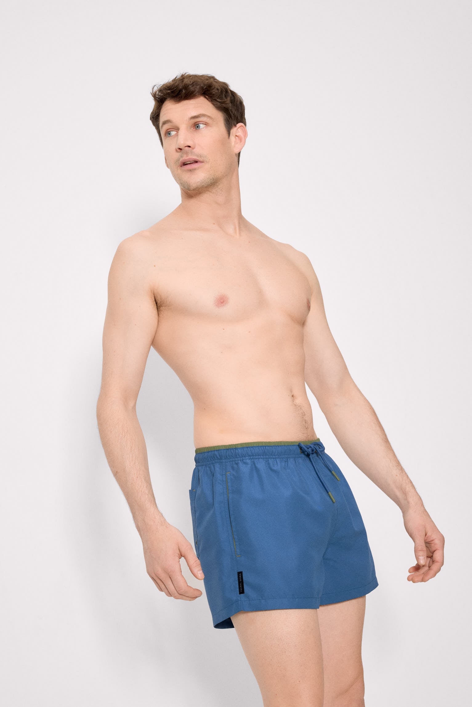 Basic blue swim trunks