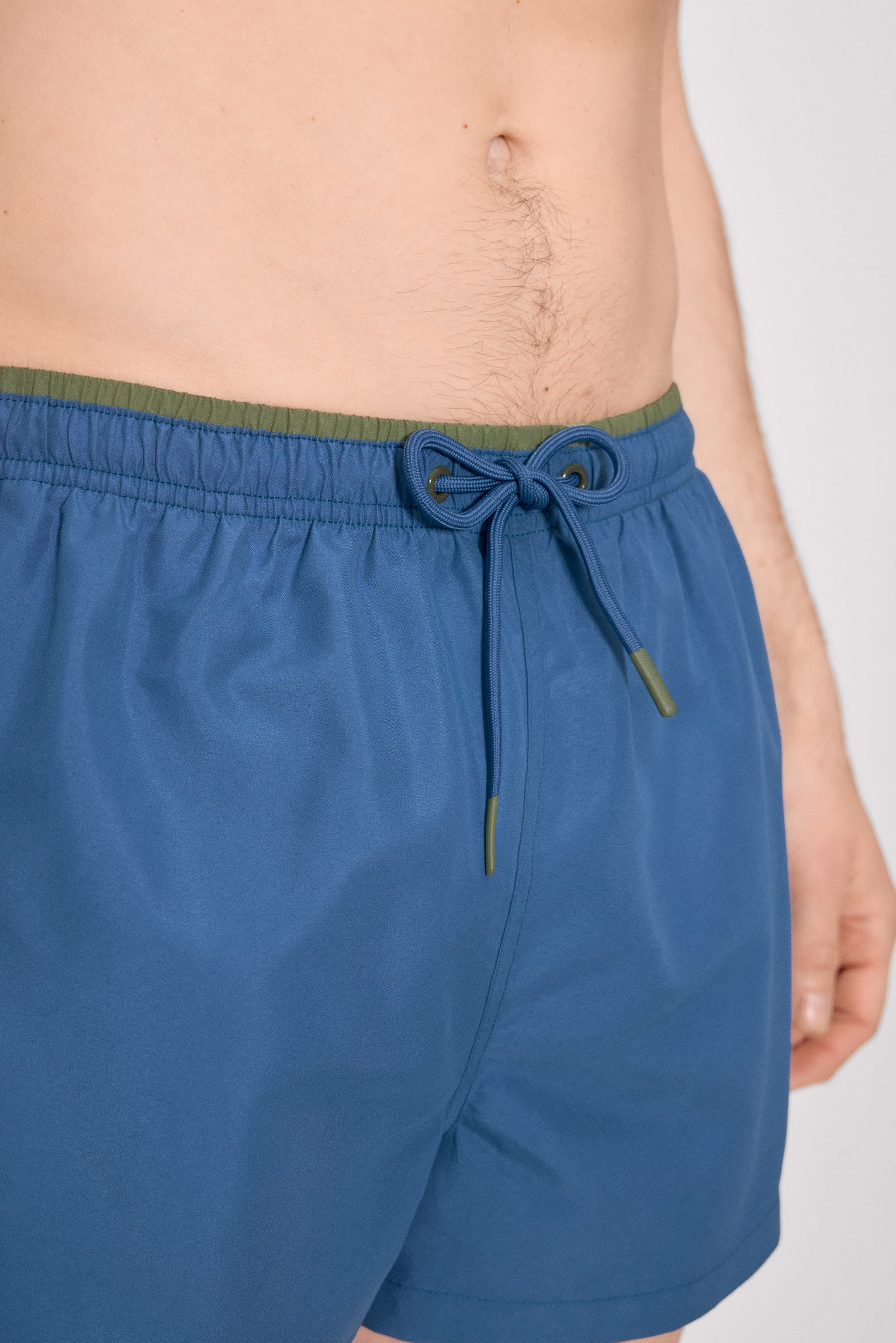 Basic blue swim trunks