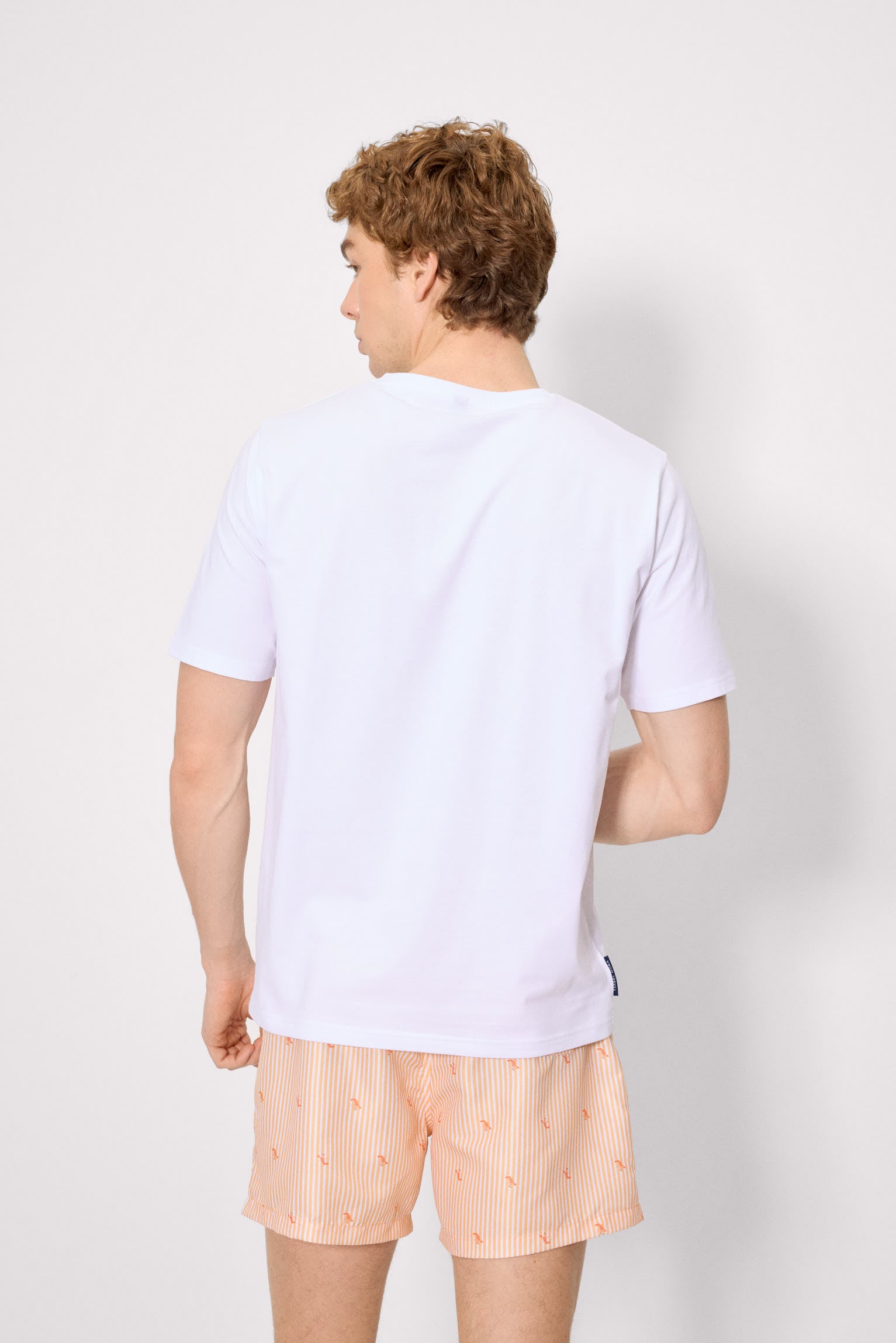 Camiseta manga corta estampado langosta blanco - Ysabel Mora