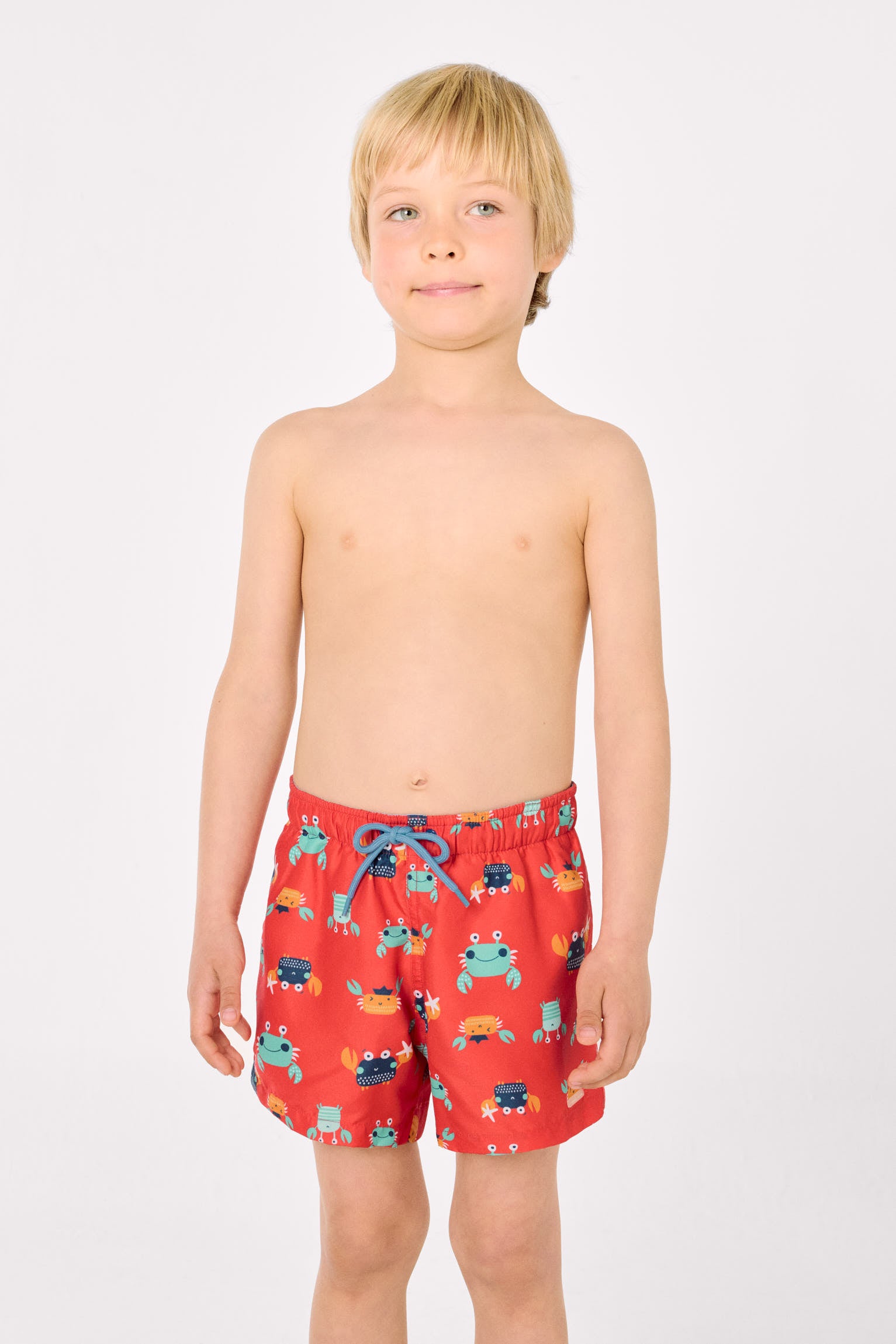Bañador niño corto estampado cangrejos multicolor - Ysabel Mora