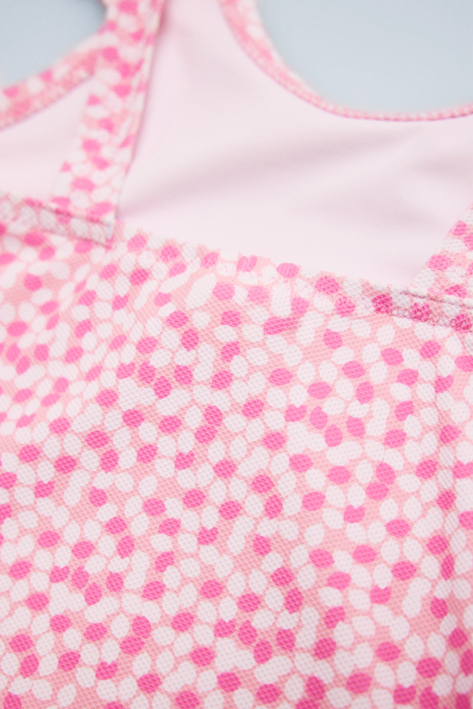 Baby girl swimsuit with ruffle details and floral print