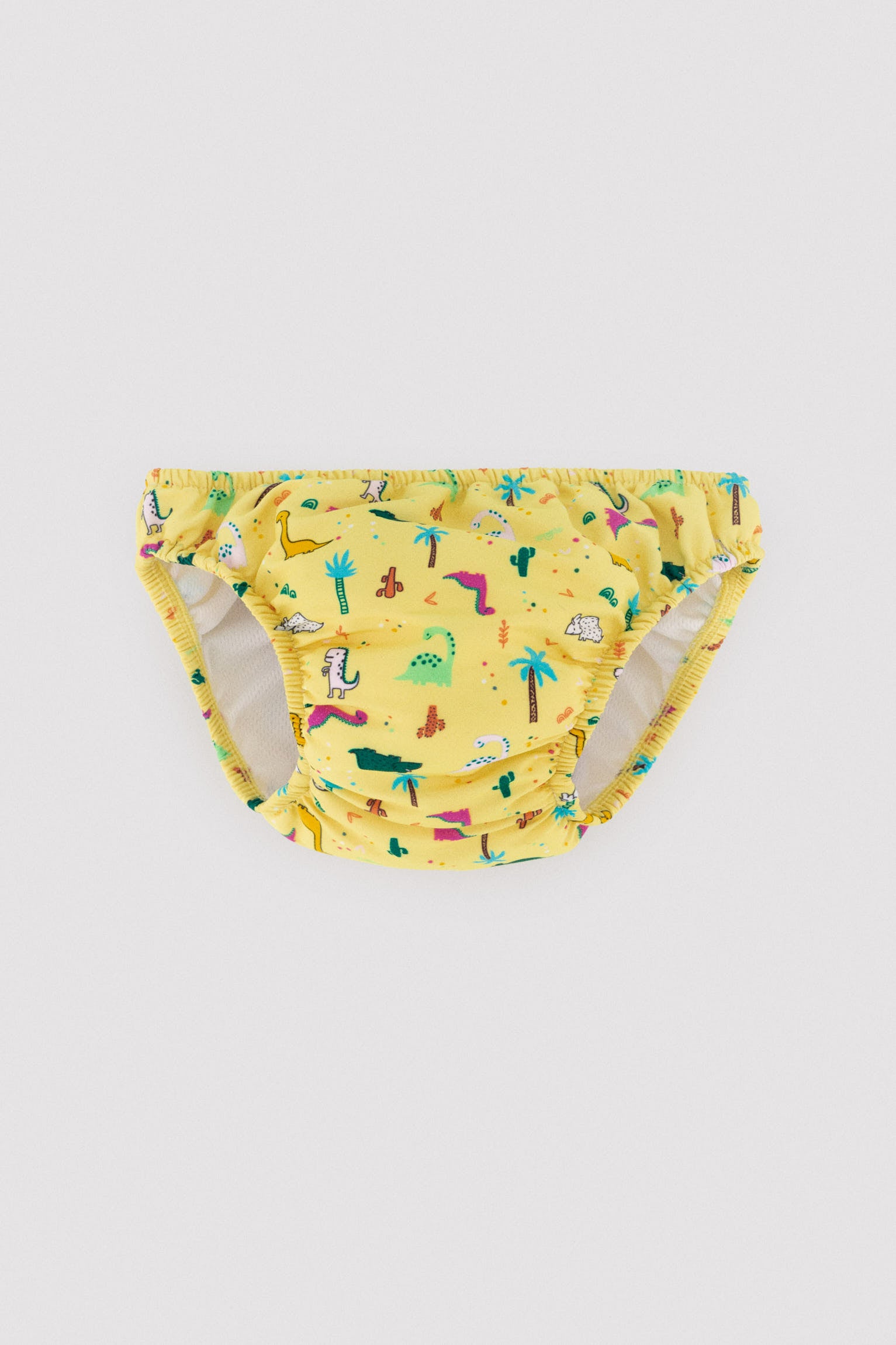 Leakproof baby diaper with dinosaur print