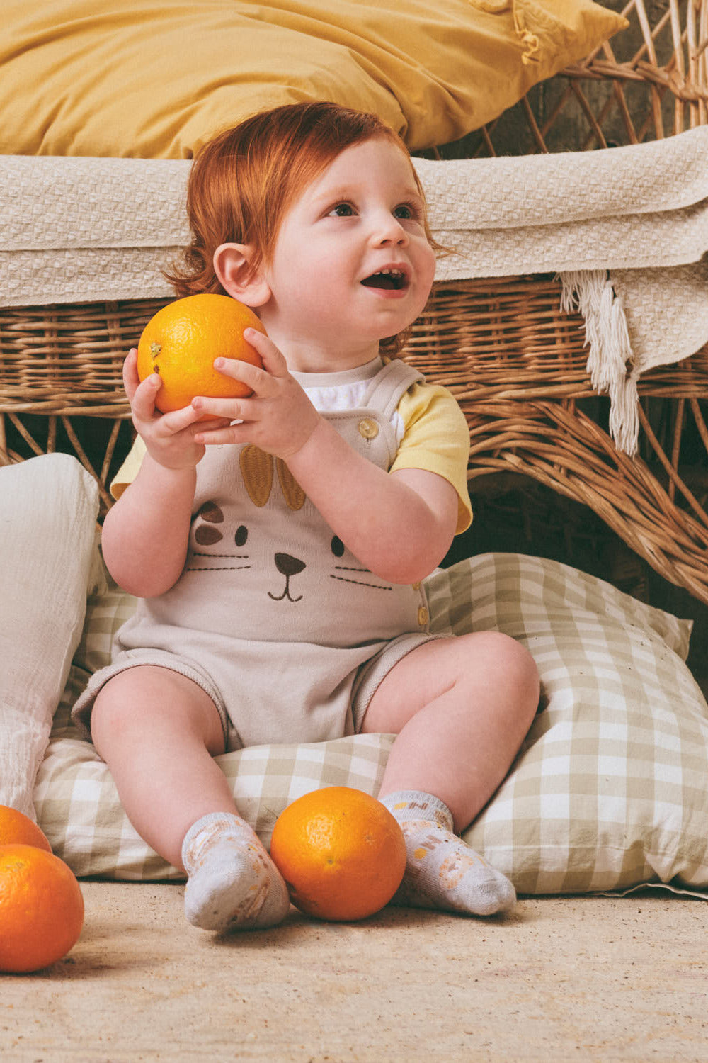 Baby set of overalls and short-sleeved T-shirt Safari