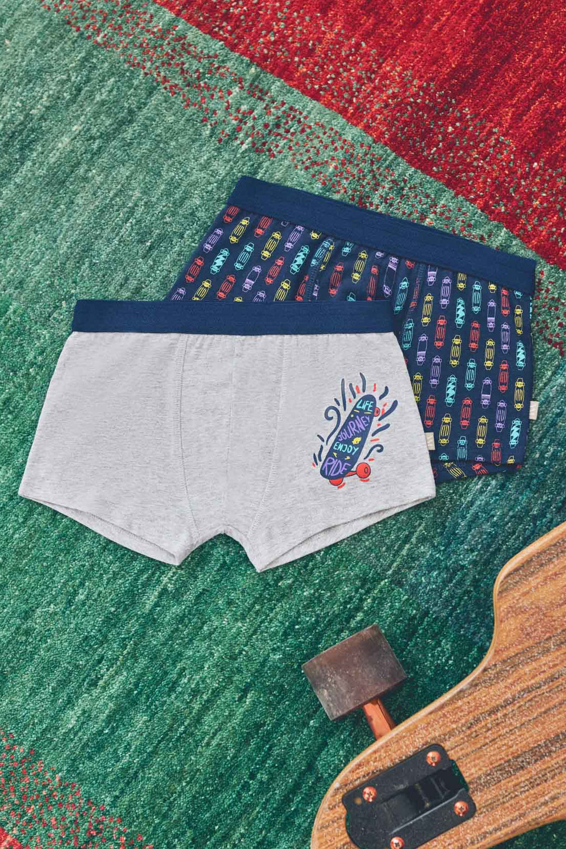 Pack of 6 printed youth boxers
