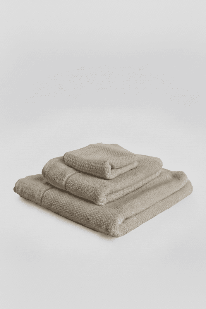 Set of 3 beige towels | MUYDEMI