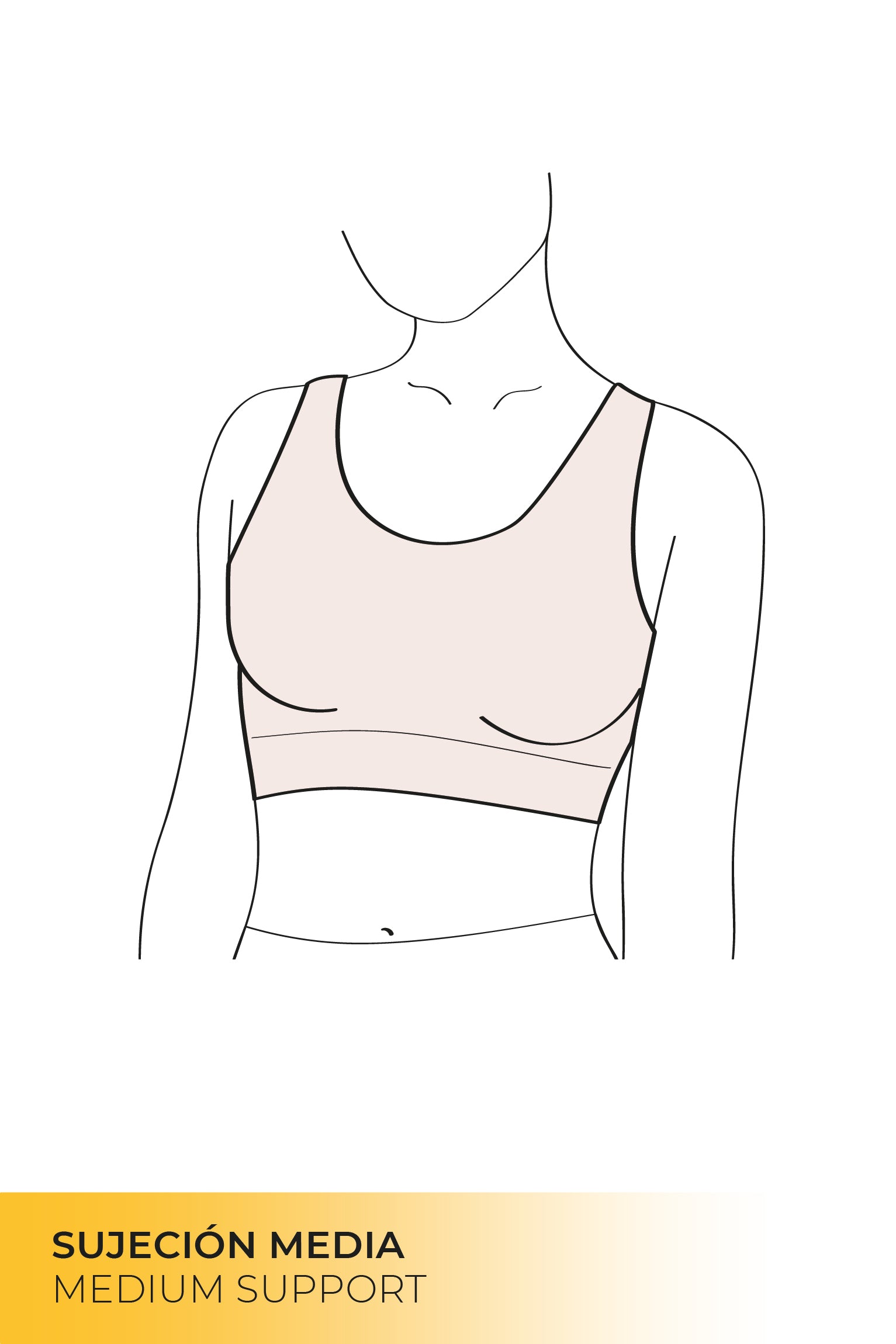 Sports bra with black cut out details