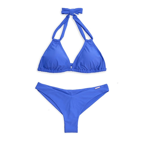 Blue bikinis