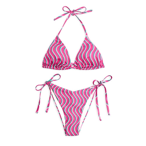 Pink bikinis