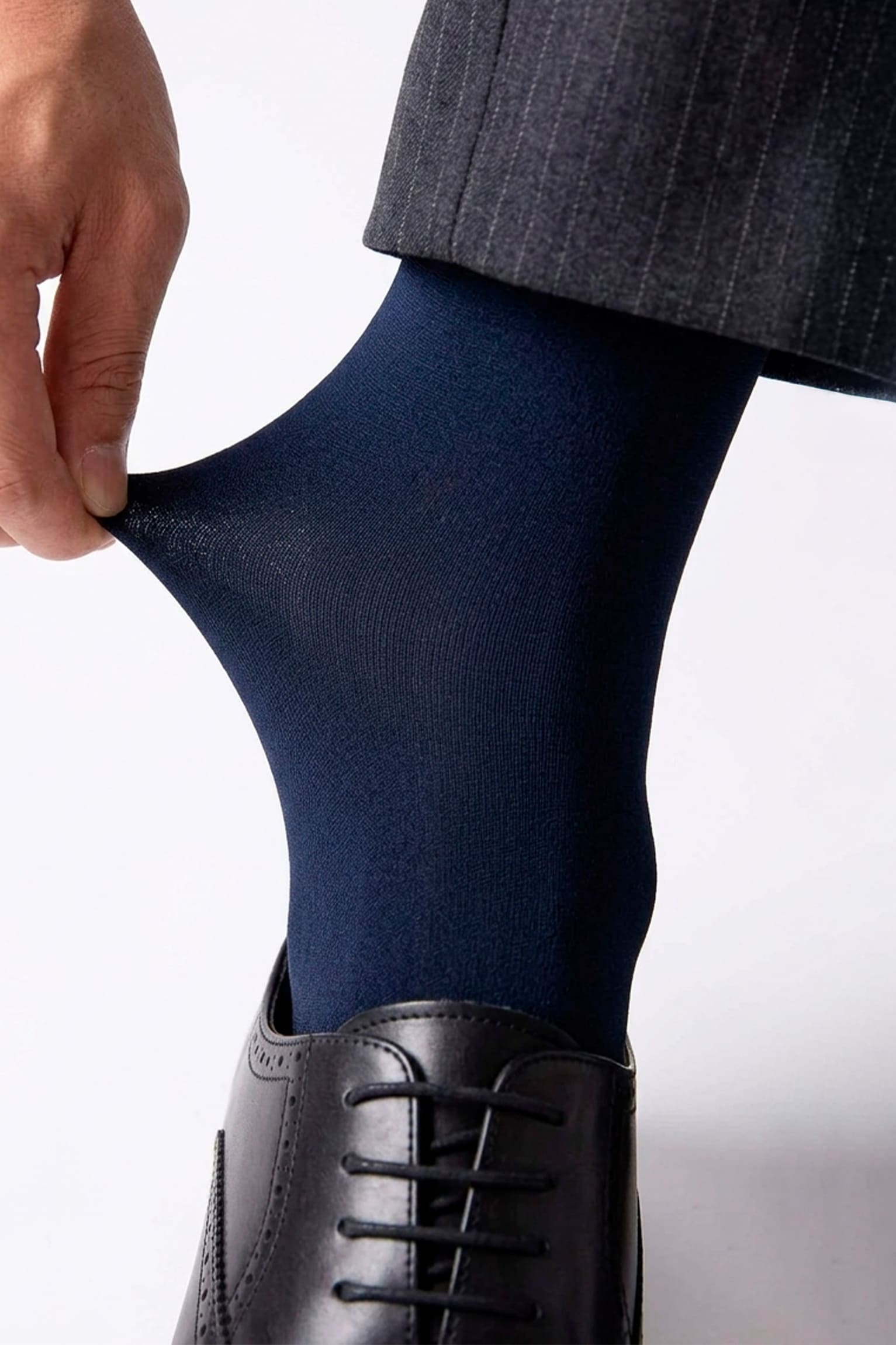 Pack of 2 executive socks 70 denier navy