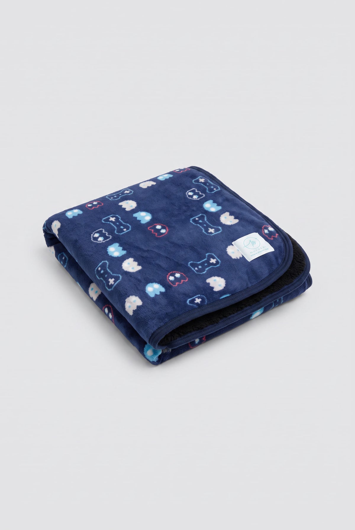 Gamer coral fleece and shearling blanket