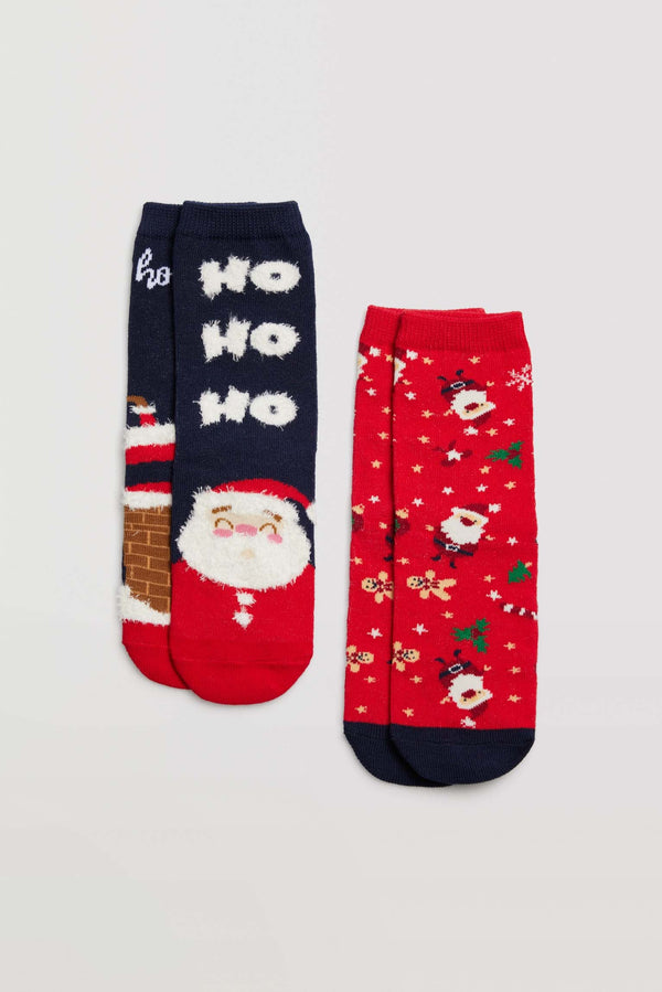 Children's Christmas socks pack of 2