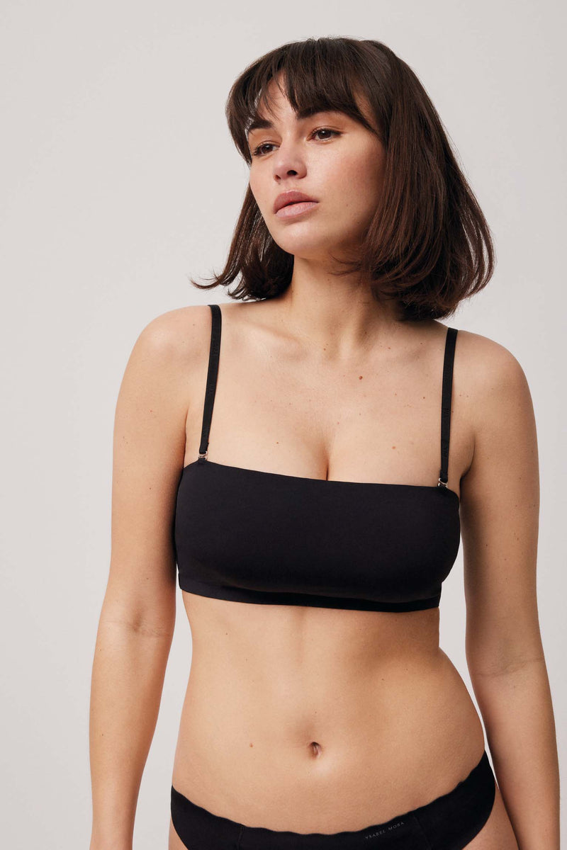 seamless bandeau, non wired, removable padded, ysabel mora