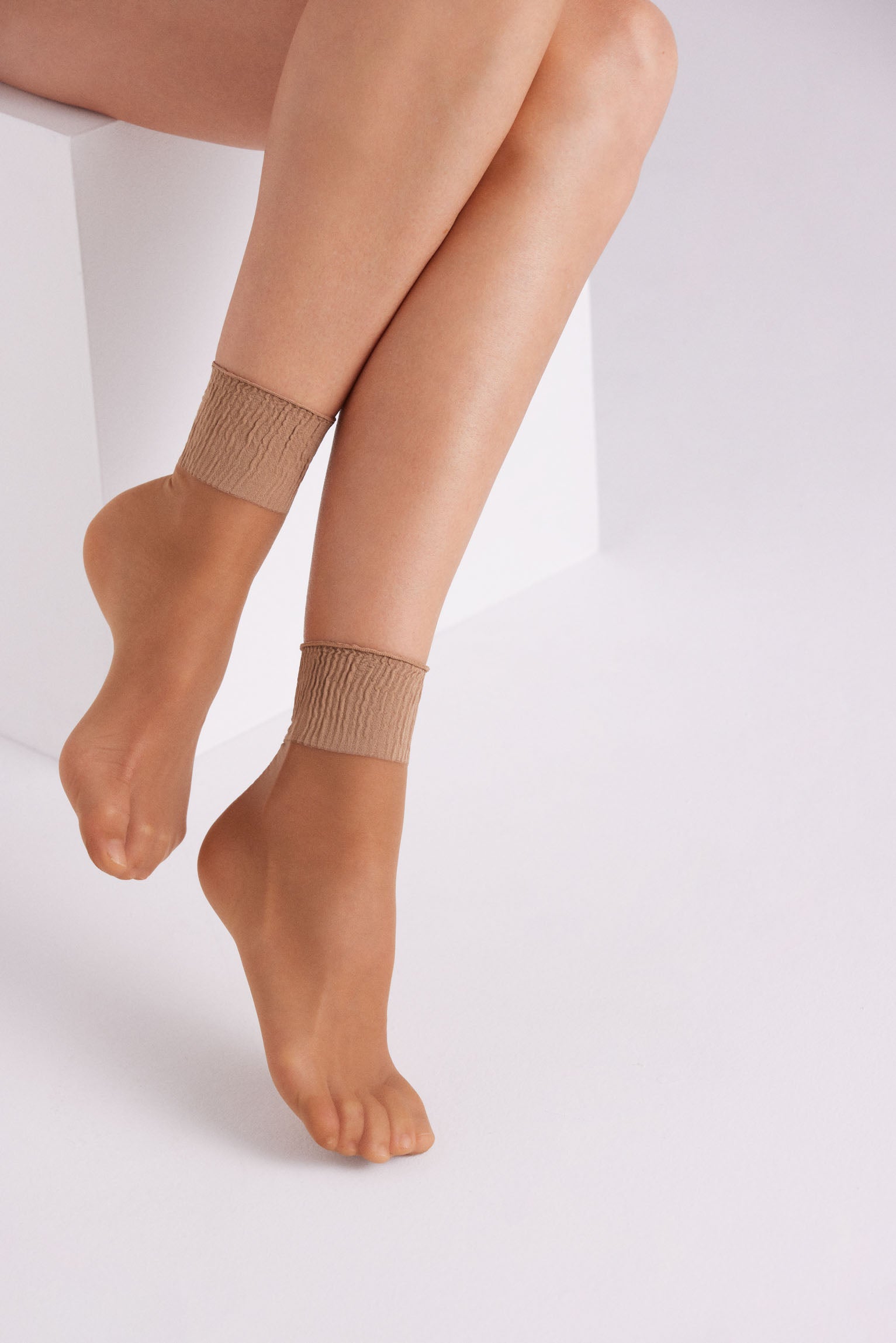 18122 3 calcetin tobillero 20 den - Beige