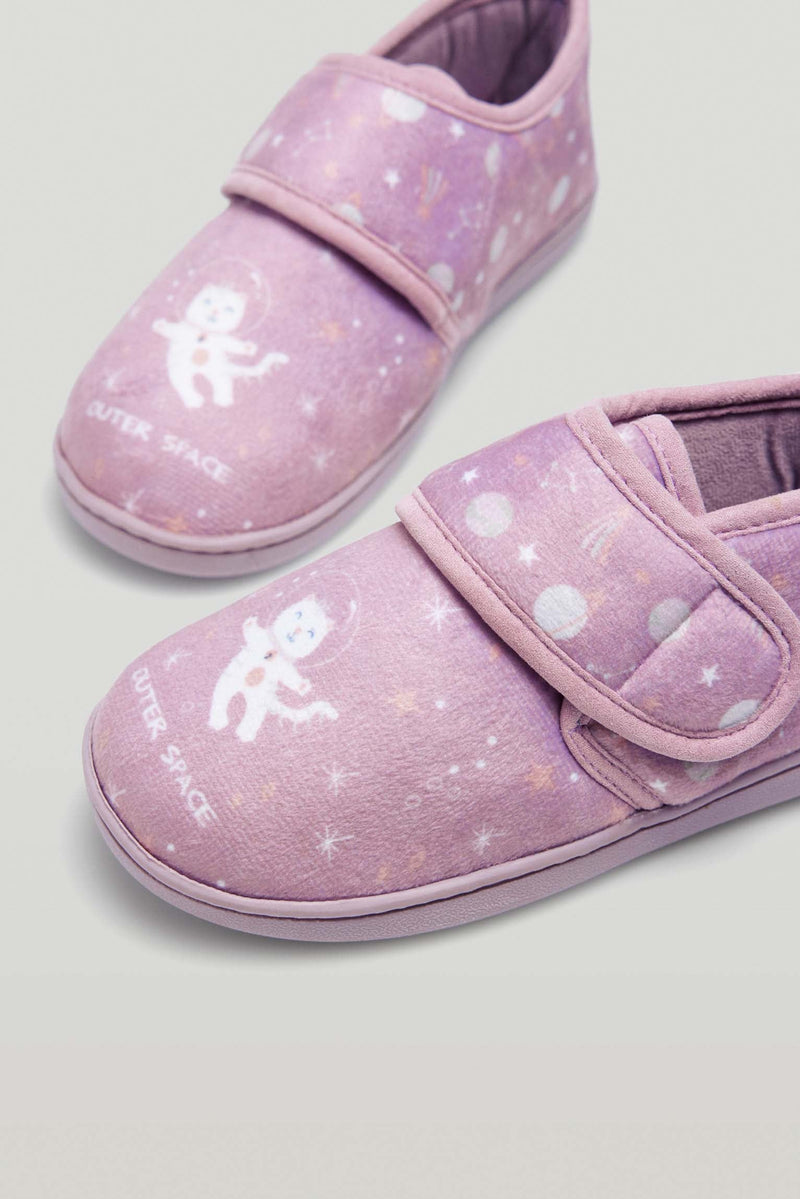 Outer Space children's house slippers