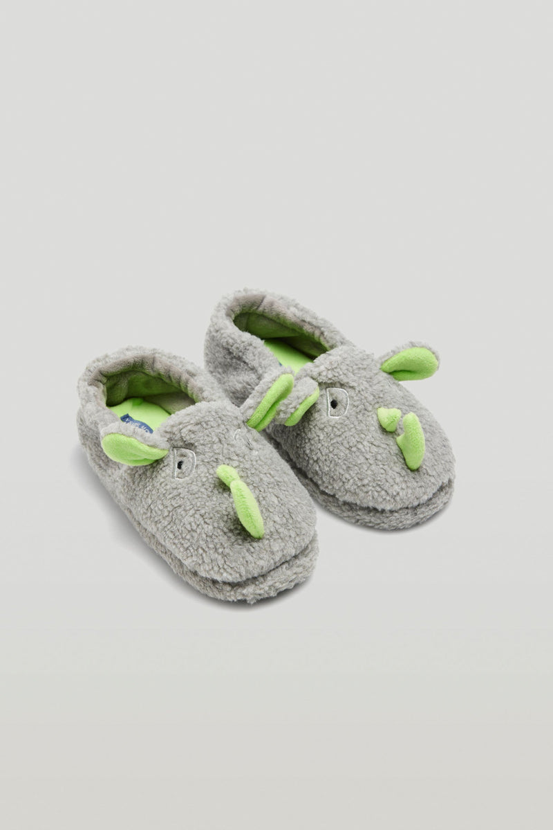Closed fur house slippers